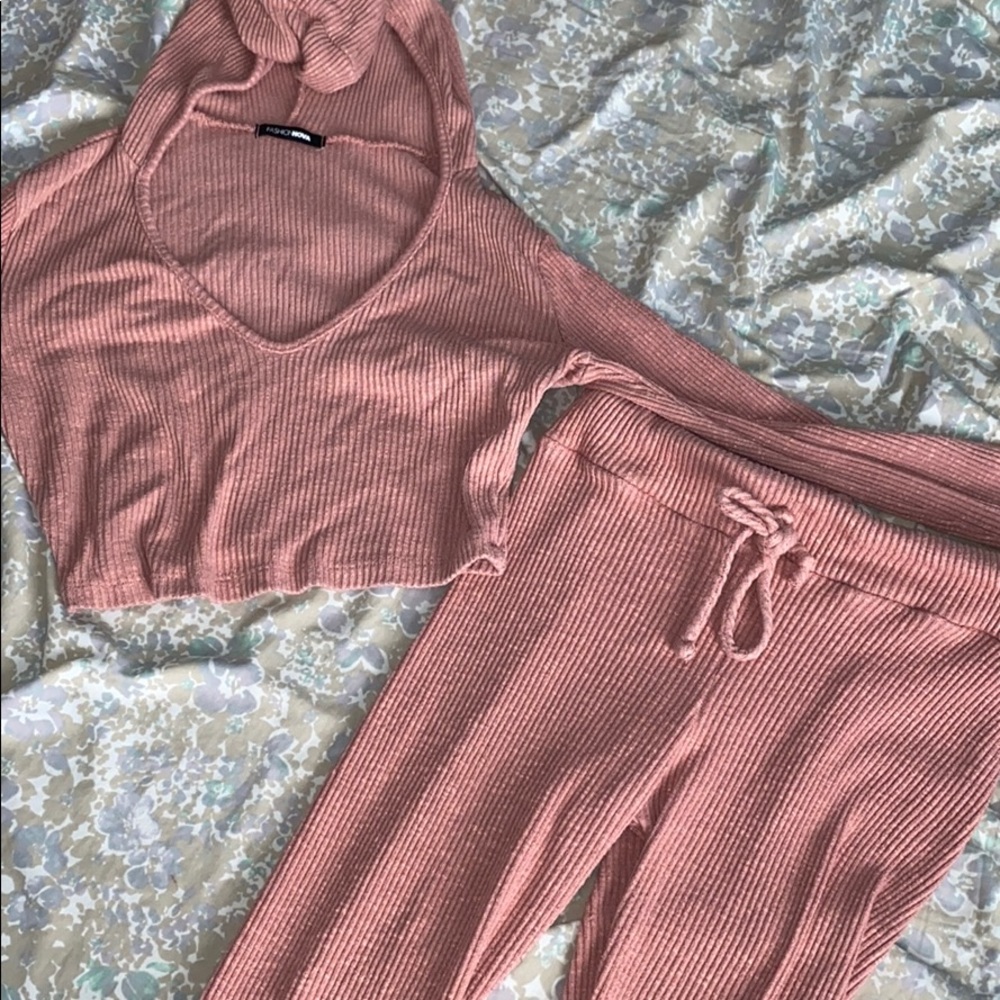 fashion nova matching pink set